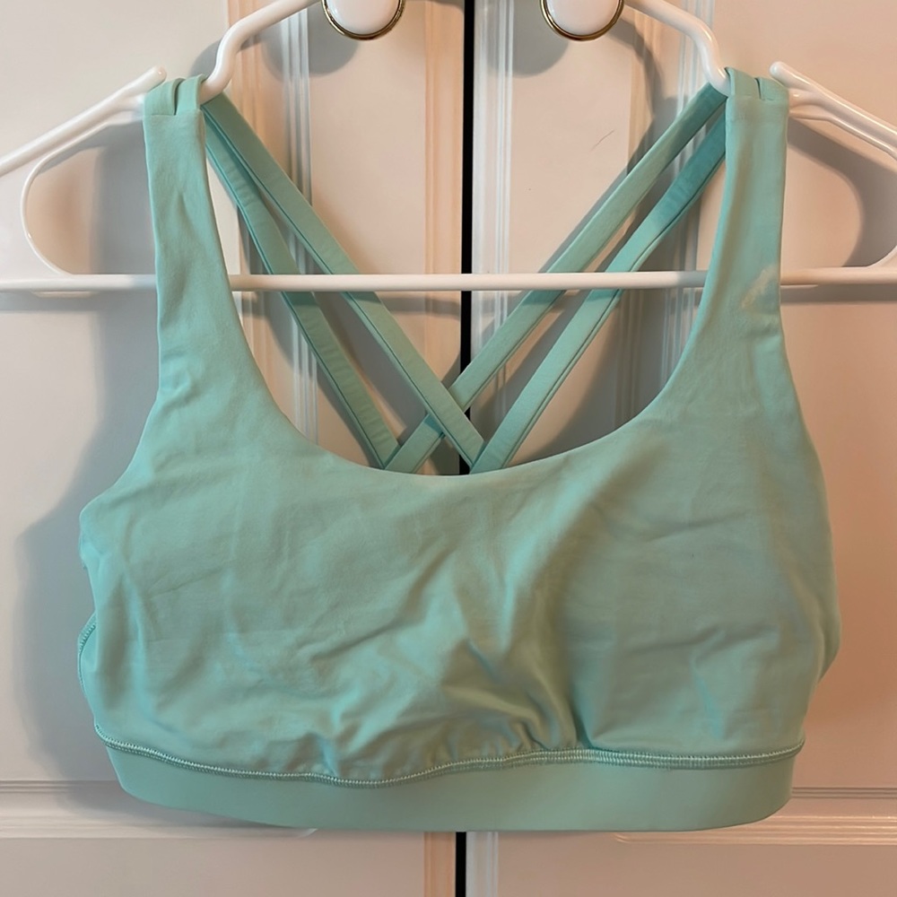 Aqua Lululemon sports bra